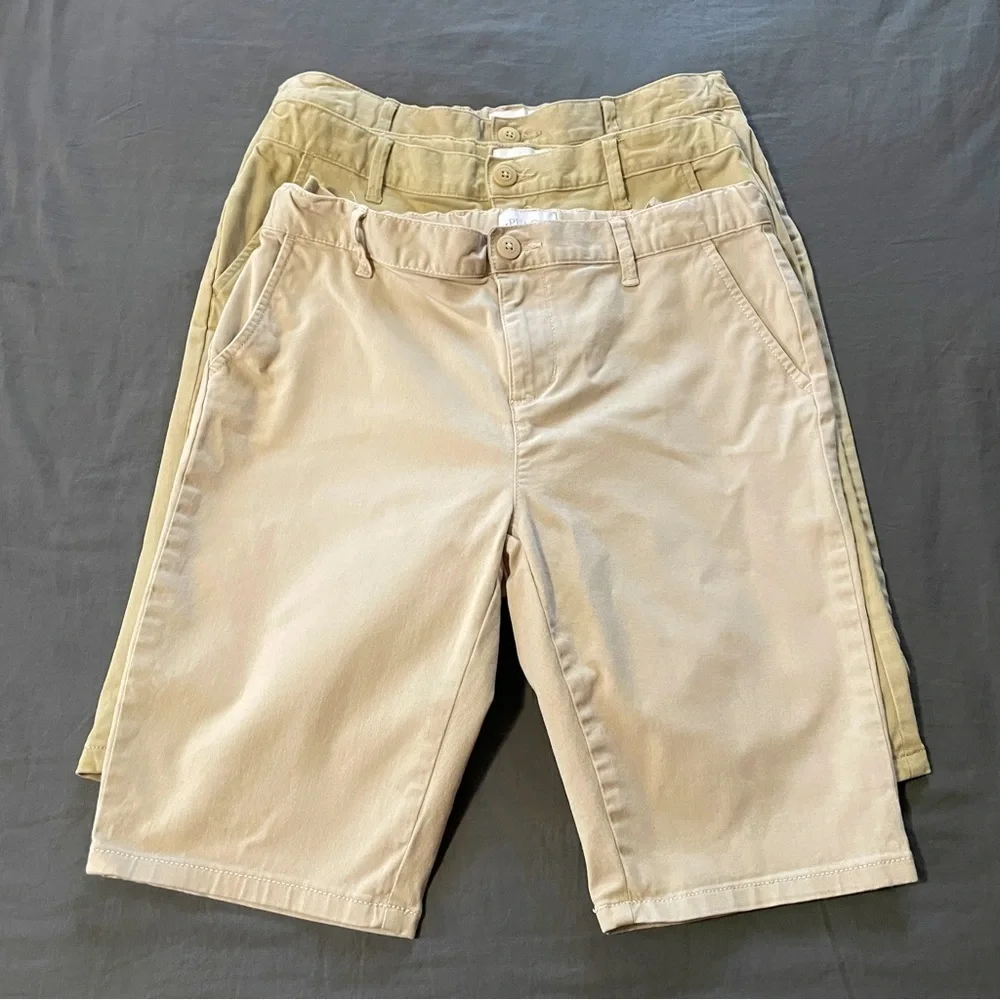 Bundle of 3 The children’s place school uniform shorts girls sz 14
